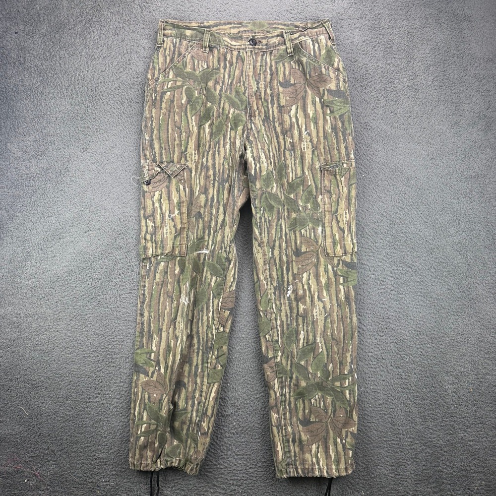 Vintage Liberty Realtree Camo Cargo Pants Mens 32x30 USA Tree Bark Camouflage